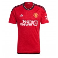 Koszulka piłkarska Manchester United Jadon Sancho #25 Strój Domowy 2023-24 tanio Krótki Rękaw